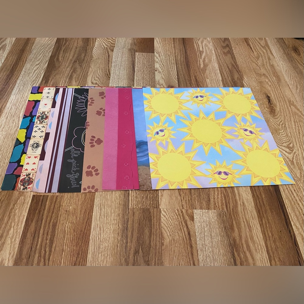 Multi Colorful Patterned Scrapbooking/ Craft Paper Set 40 Sheets New
